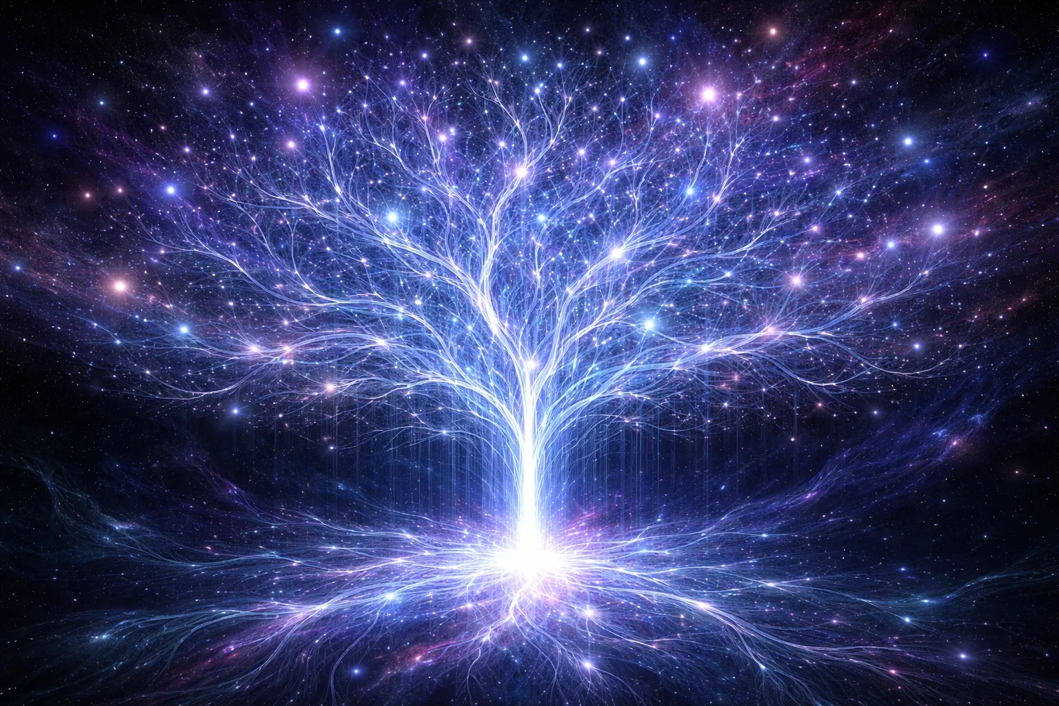 Fractal tree of light